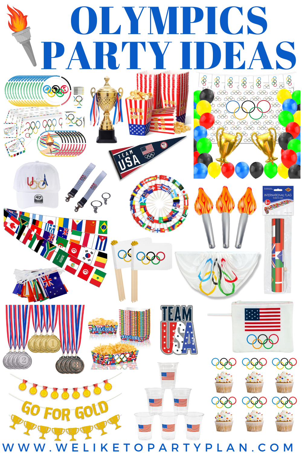 Olympics Party Supply Guide - We Like To Party Plan