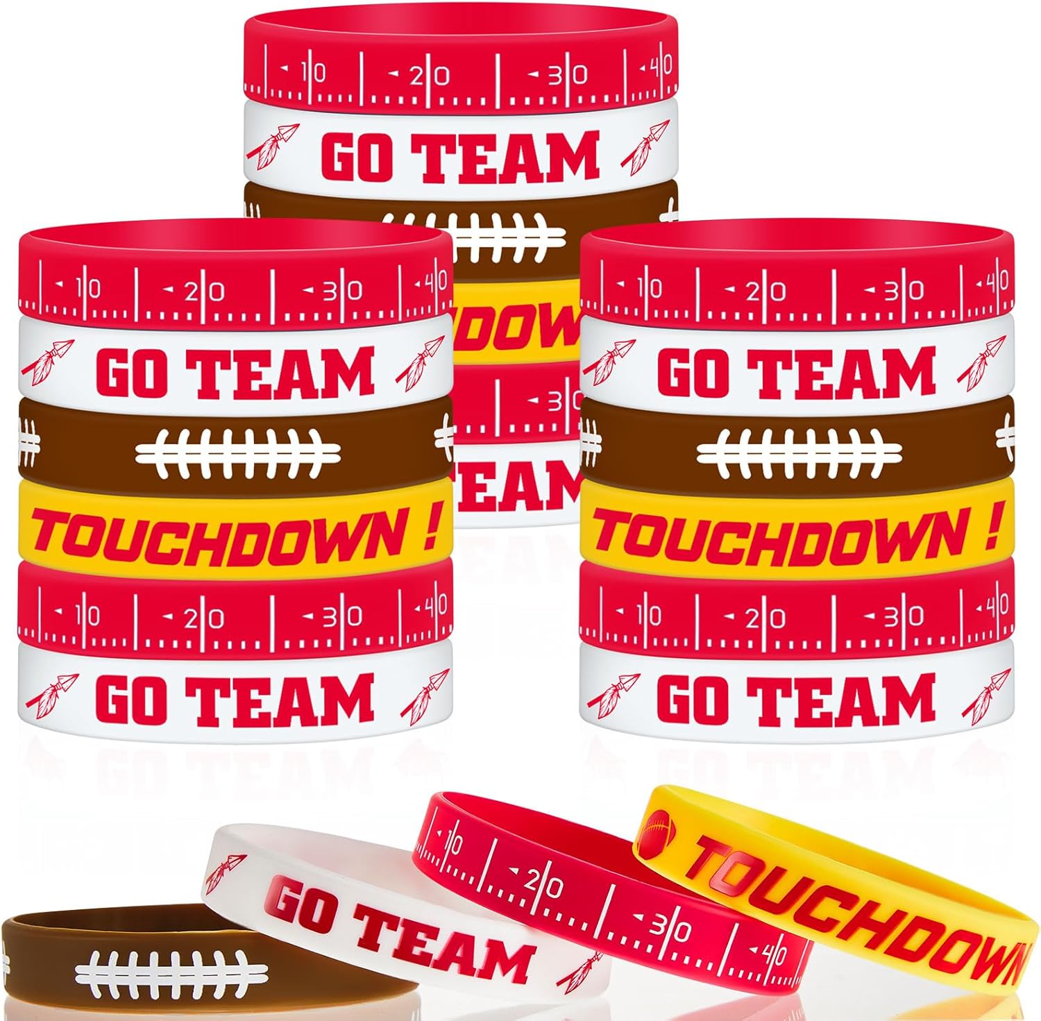 Pack De 17 Ballons De Fête Kansas City Chiefs - Rouge, Or, Blanc (neufs)